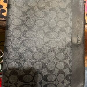 Coach Signature Black Laptop Bag
